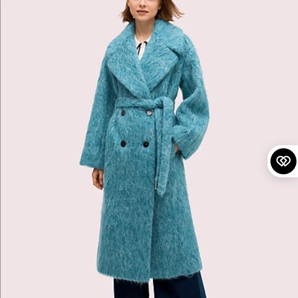 NWT Kate Spade long-haired wool coat